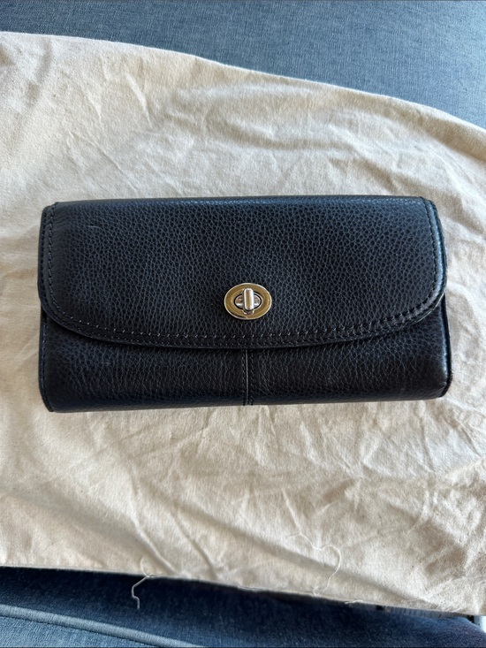 Coach Handbags - Coach Classic Park Leather Turn-Lock Wallet - Women.